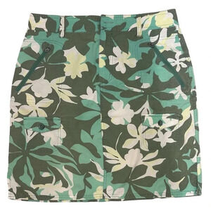 Columbia XCO Floral Camo Cotton Ripstop Hiking Utility Skirt NWOT